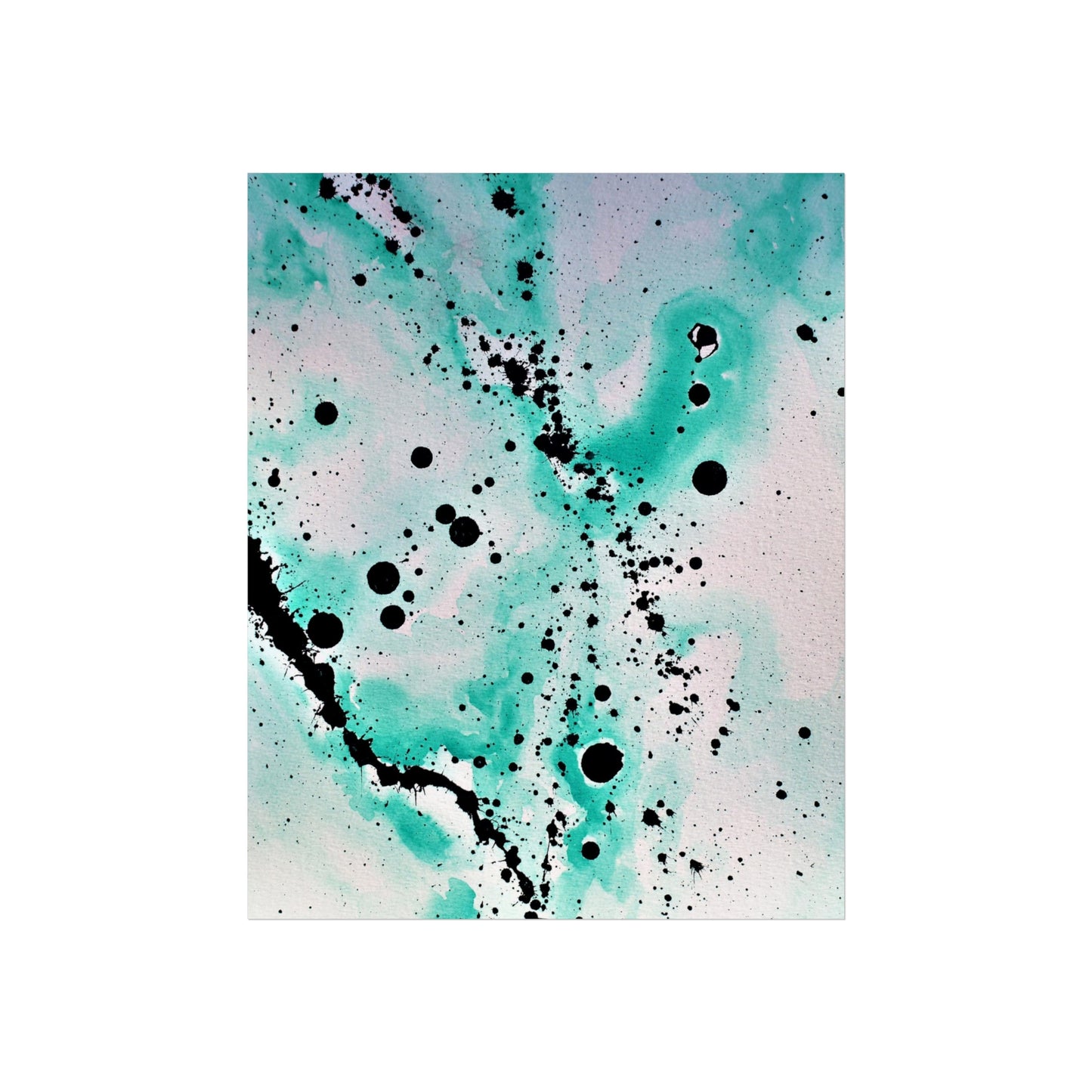 Teal Burst Fine Art Posters