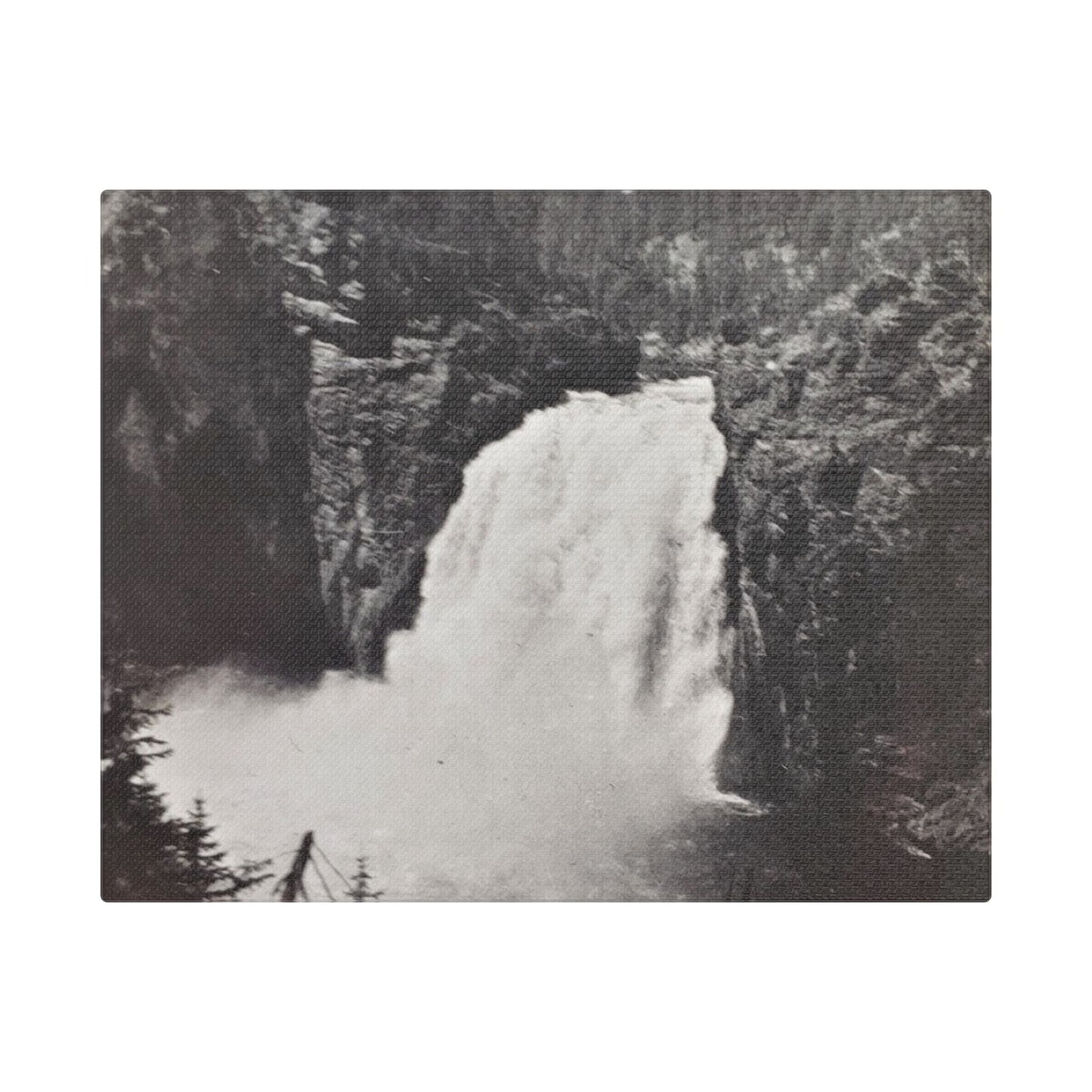 Upper Falls Yellowstone Satin Canvas, Stretched