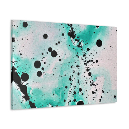 Teal Burst Canvas Gallery Wraps