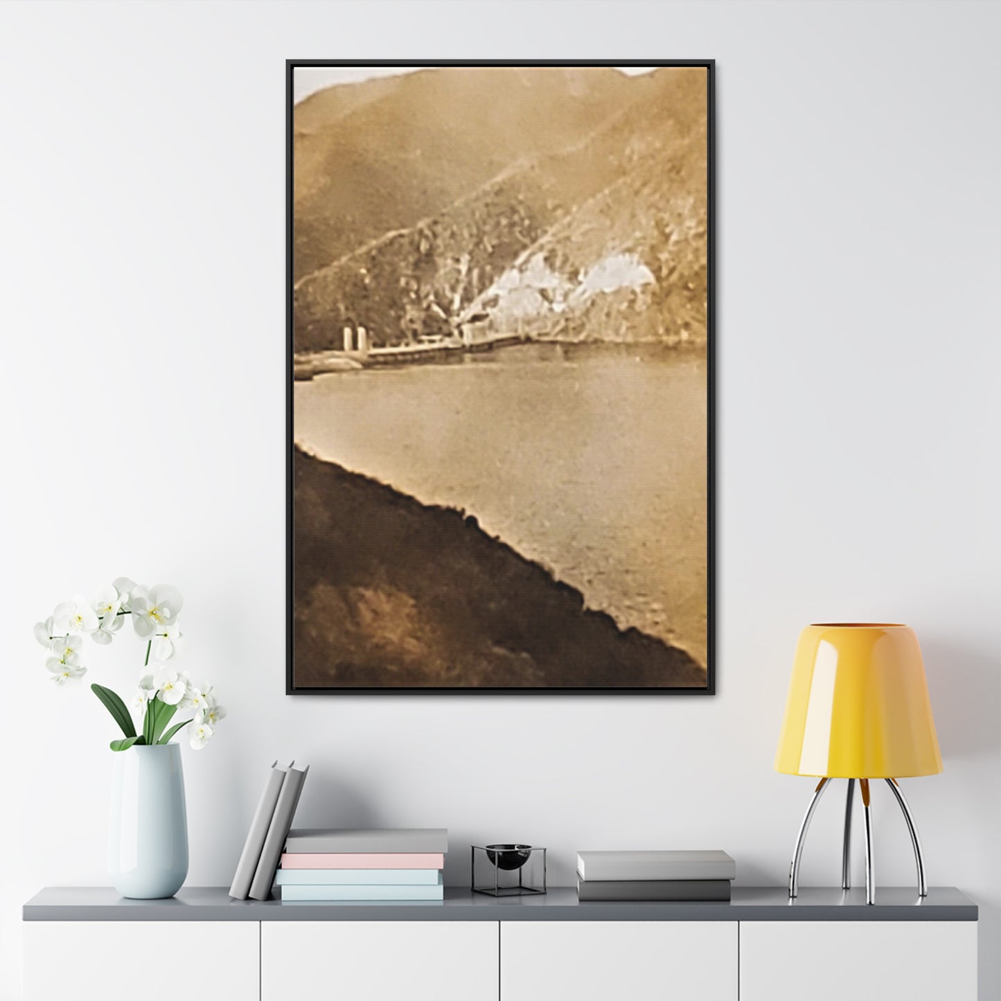 Morris Dam Lake Gallery Canvas Wraps, Vertical Frame