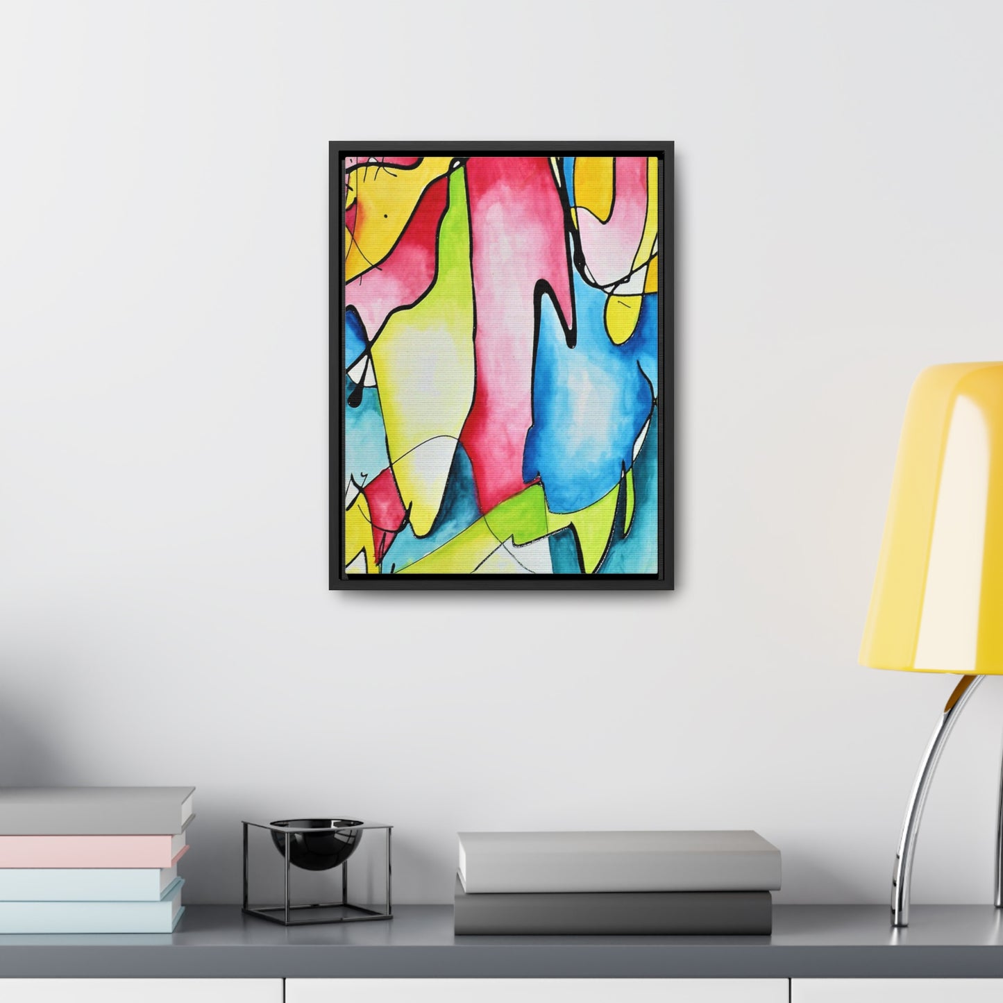 Blue Flame Gallery Canvas Wraps, Vertical Frame