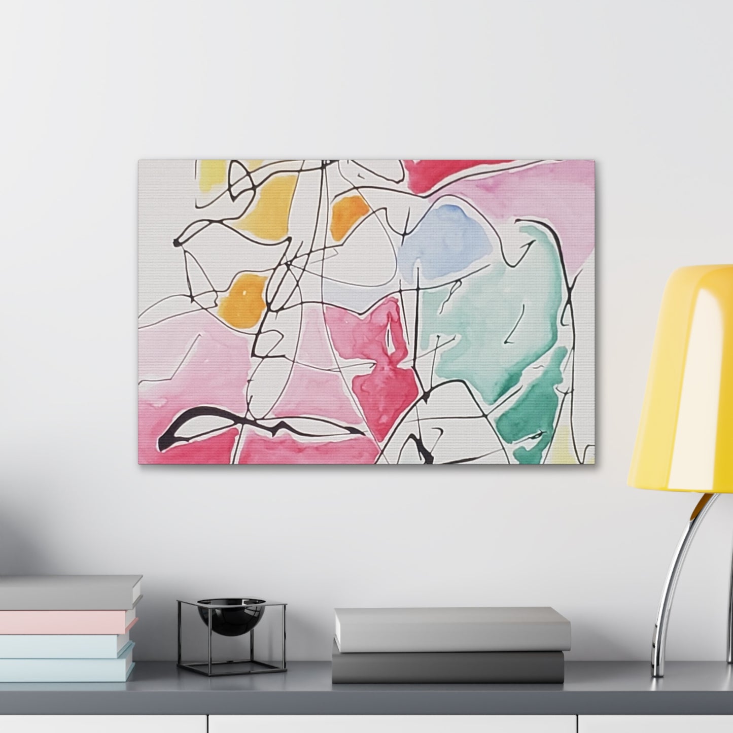 Abstract Face Canvas Gallery Wraps 24″ x 16″ 1.25"