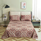 Tache Bohemian Desert Medallion Boteh Paisley Taupe Fitted Sheet / Flat Sheet (TJ3502) - Flat Sheet - Bed Sheet