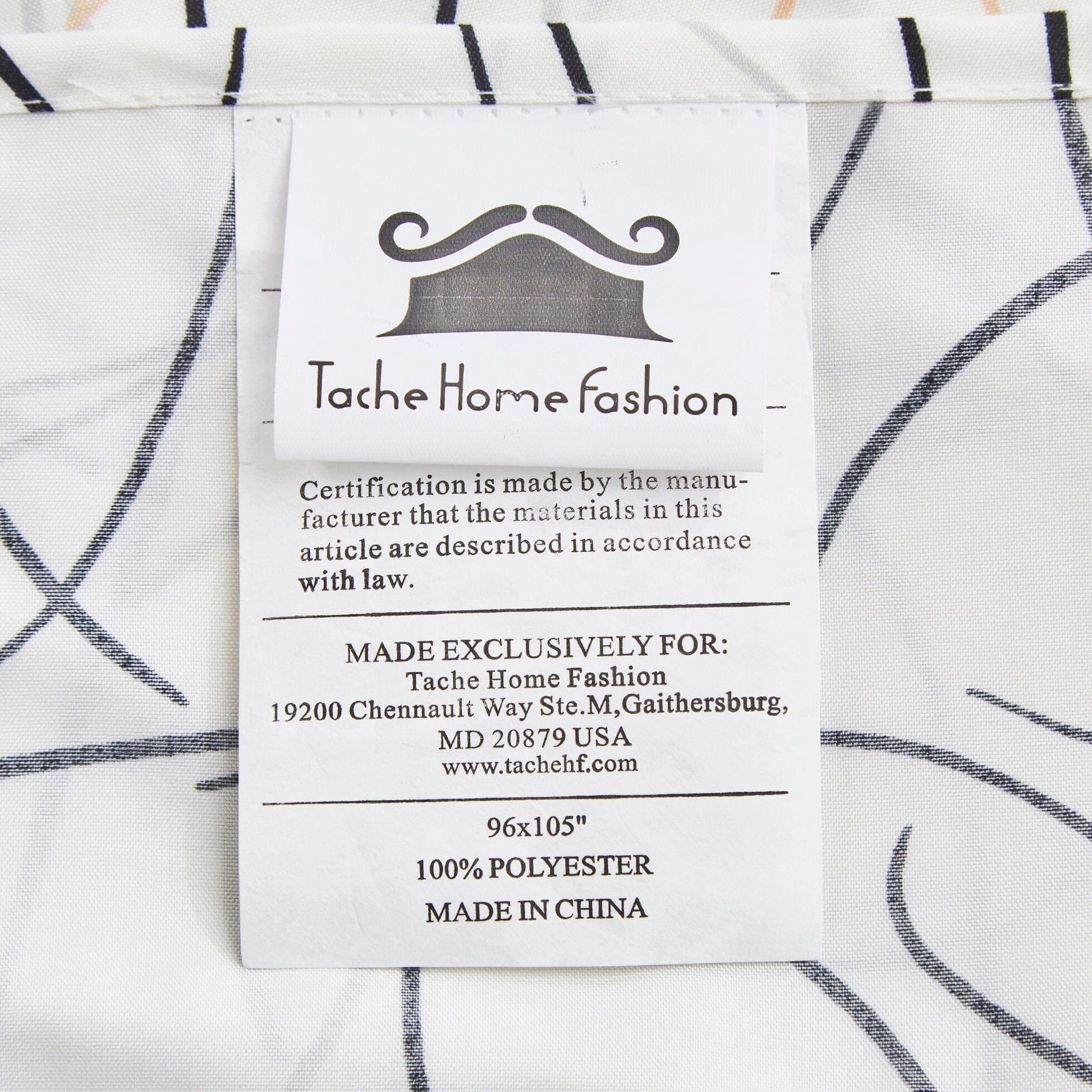 Tache Modern Abstract Leaf Line Art Foliage White Grey Black Gold Fitted Sheet / Flat Sheet (TJ3571) - - Bed Sheet