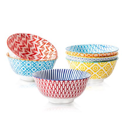 CeramiFeast 24oz Colorful Bowl Set - - bowls