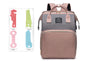 Baby Diaper Bag pink grey