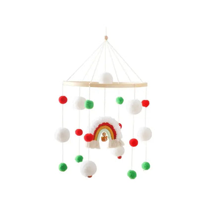 Crib Mobile Bed Bell Christmas Rainbow As Shown