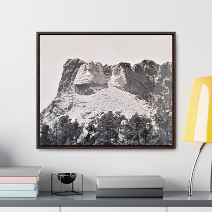 Black Hills Mount Rushmore Gallery Canvas Wraps Horizontal Frame 24″ x 20″ Walnut 1.25"