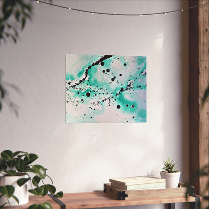 Teal Burst Fine Art Posters