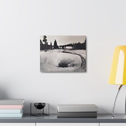 Morning Glory Pool Yellowstone Stretched Canvas 1.5" 14″ x 11″