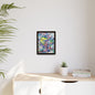 Alien Abstract Colorful Framed Canvas Art - Kia Day Design