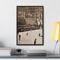 Rockefeller Plaza Easter 1945 Gallery Canvas Wraps Vertical Frame 16″ x 24″ 1.25" Black