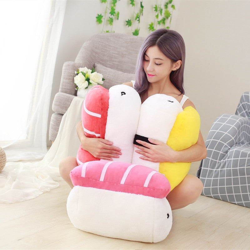 Sushi Rice Shape Stuffed Throw Pillow Cushion Toy - - 0