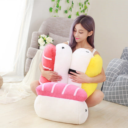 Sushi Rice Shape Stuffed Throw Pillow Cushion Toy - - 0