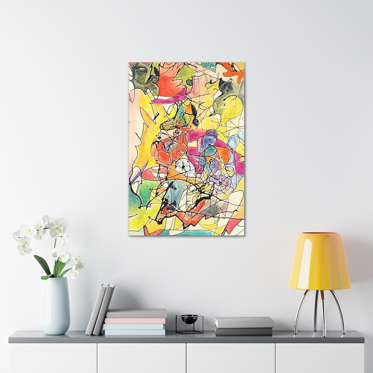 Colorful Abstract Canvas Gallery Wraps 24″ x 36″ 1.25"