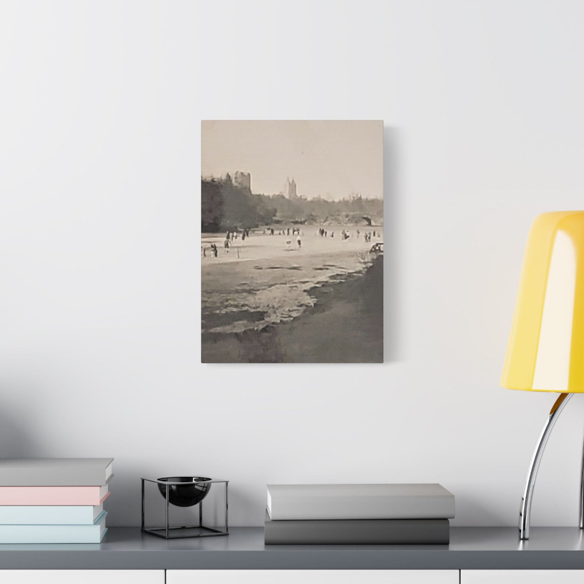 Central Park Satin Canvas Stretched