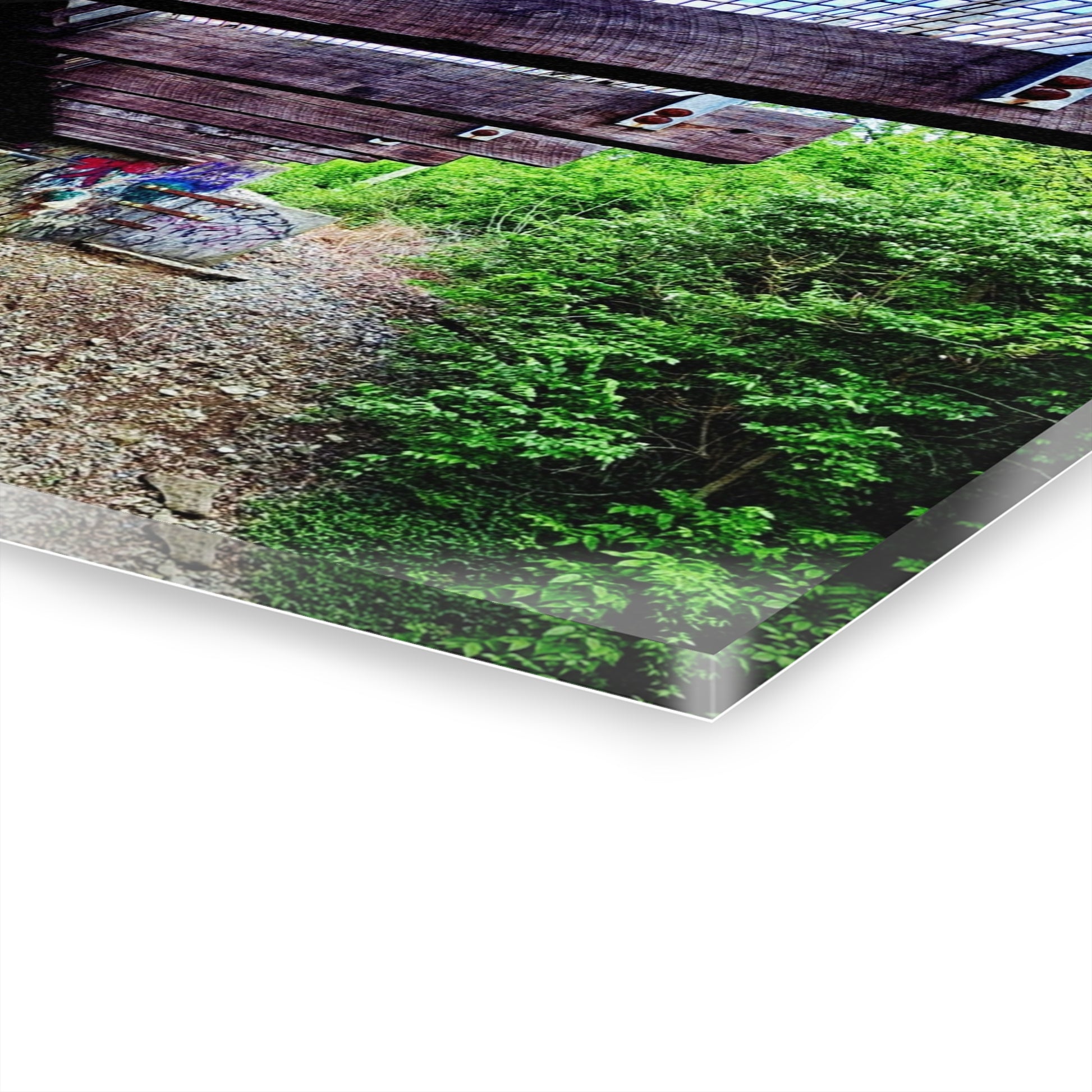 Industrial Bridge Photo Acrylic Print — French Cleat Hanging Wall Art - - Home Decor