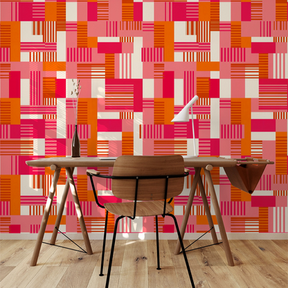 Block Party Wallpaper- WALL BLUSH- {{Product type}}