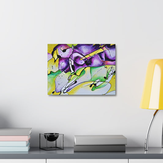 Purple Mountains Stretched Canvas