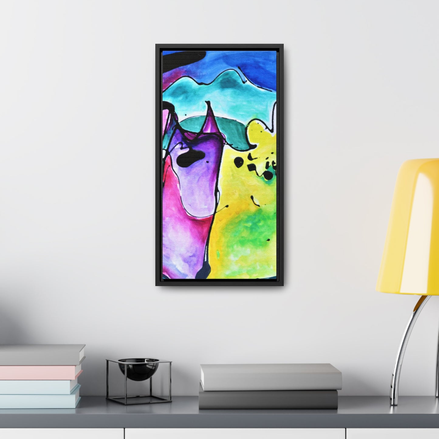 Cat Dog Gallery Canvas Wraps, Vertical Frame