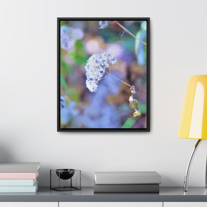 Macro Blue Gallery Canvas Wraps, Vertical Frame