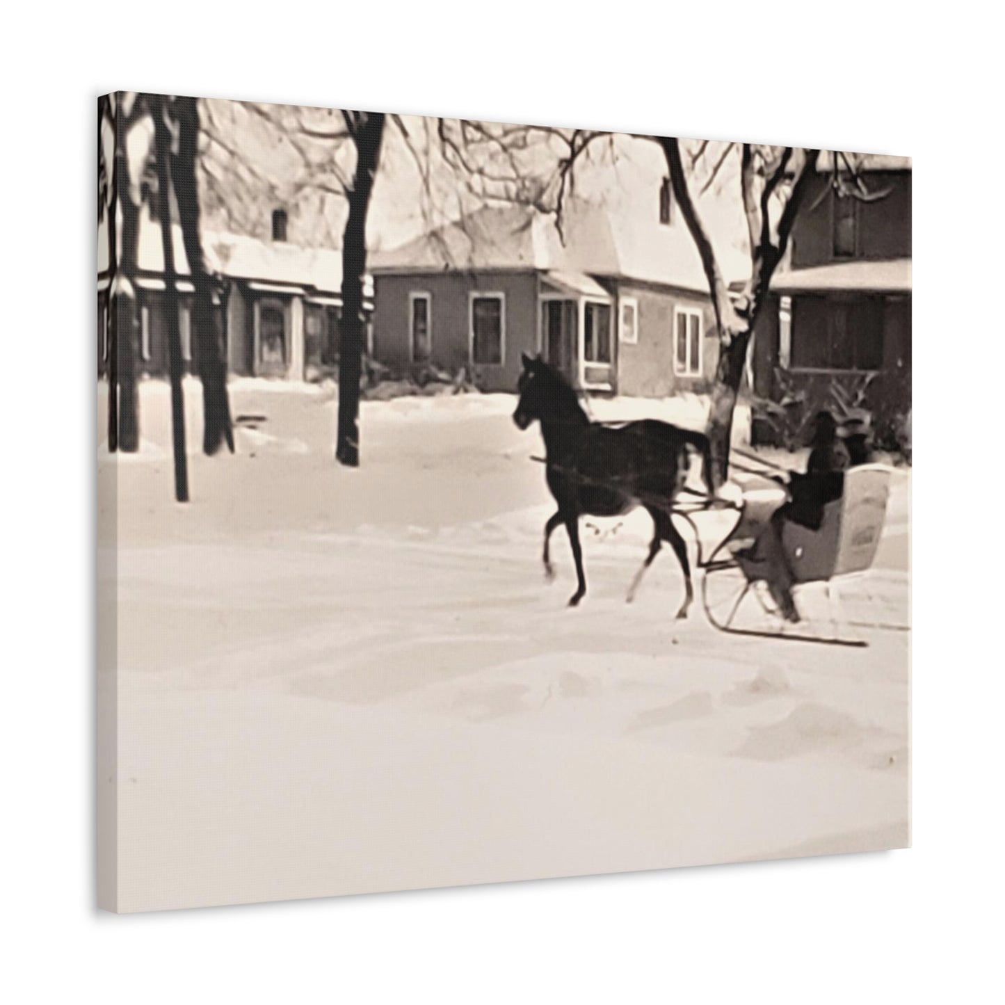 Carriage Ride Stretched Canvas