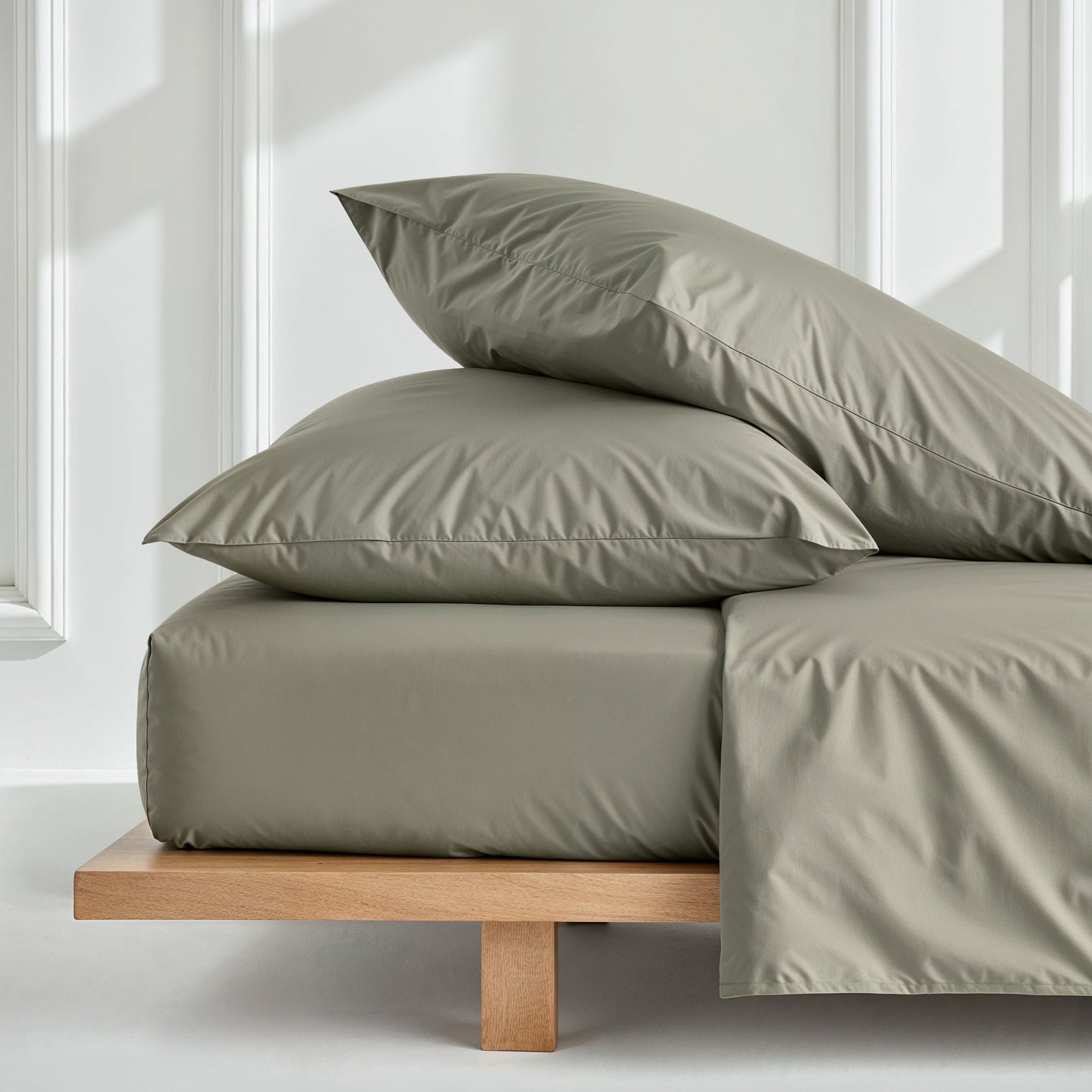 Luxe Australian Sateen Sheet Set - Moss - Home - Bed