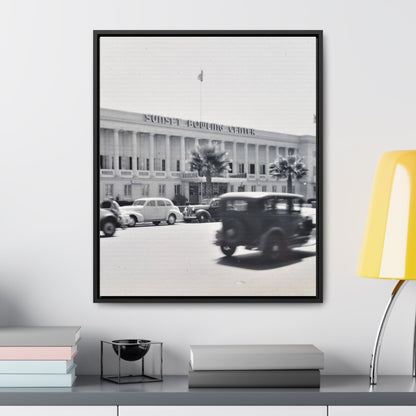 Sunset Bowling Center Largest in U.S 1939 Gallery Canvas Wraps Vertical Frame 20″ x 24″ Premium Gallery Wraps (1.25″) Black