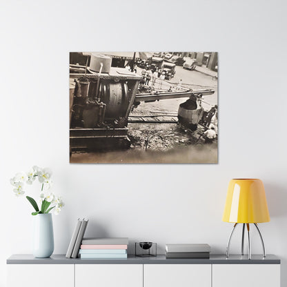 Concrete Worker Canvas Gallery Wraps 40″ x 30″ 1.25"