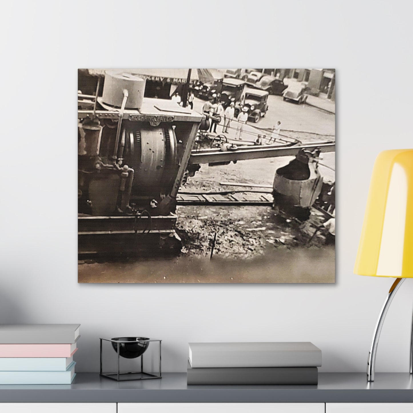 Concrete Worker Canvas Gallery Wraps