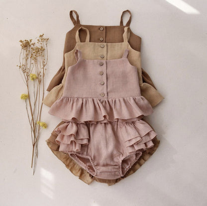 Chic Comfort Girl Shorts Set - - toddler outfit