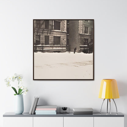 430 W 119th St New York Gallery Canvas Wraps Square Frame 36″ x 36″ Premium Gallery Wraps (1.25″) white black