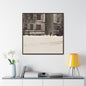430 W 119th St New York Gallery Canvas Wraps Square Frame 36″ x 36″ Premium Gallery Wraps (1.25″) white black