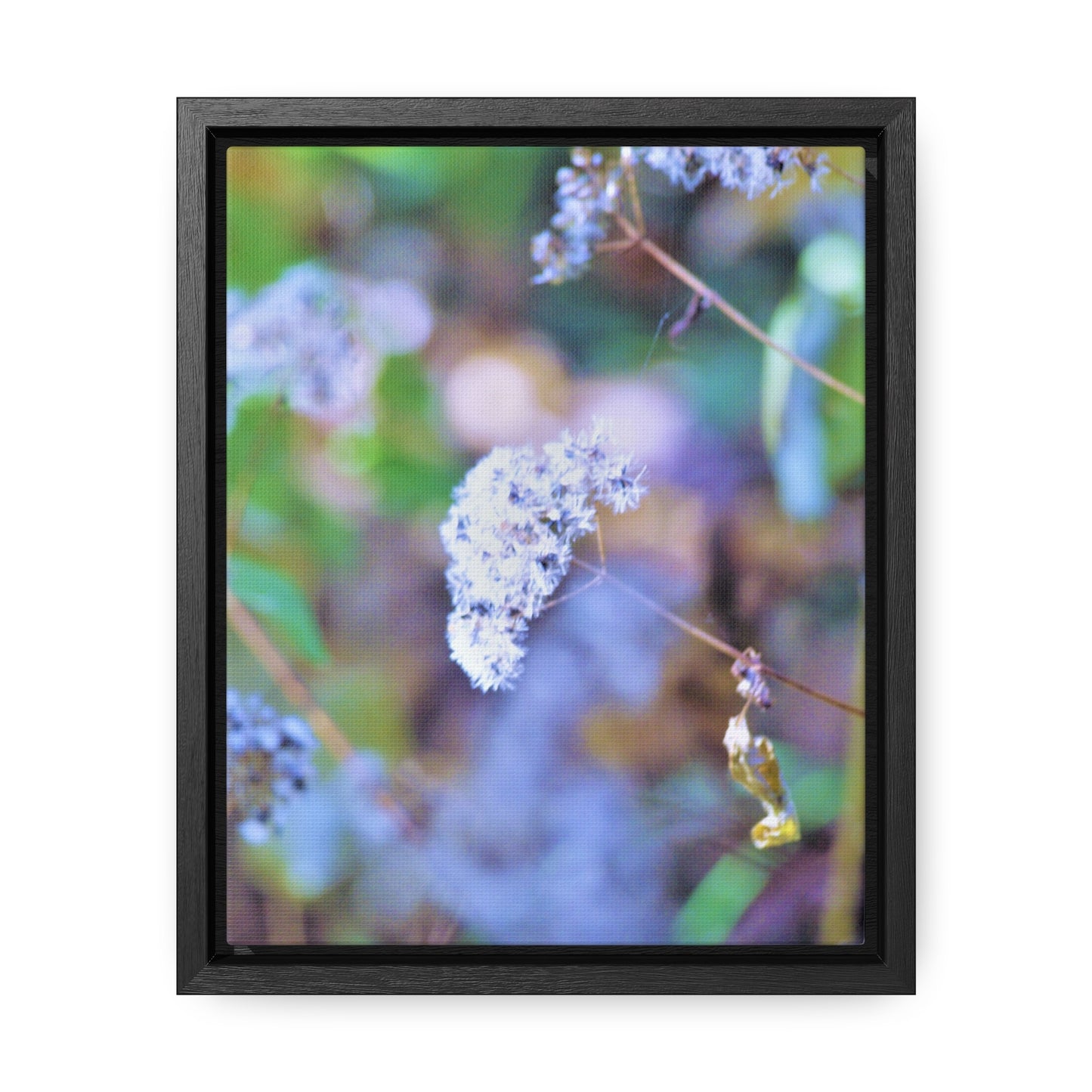 Macro Blue Gallery Canvas Wraps, Vertical Frame