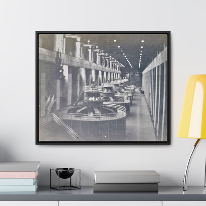Boulder Dam Powerhouse Gallery Canvas Wraps Horizontal Frame 24″ x 20″ Black 1.25"