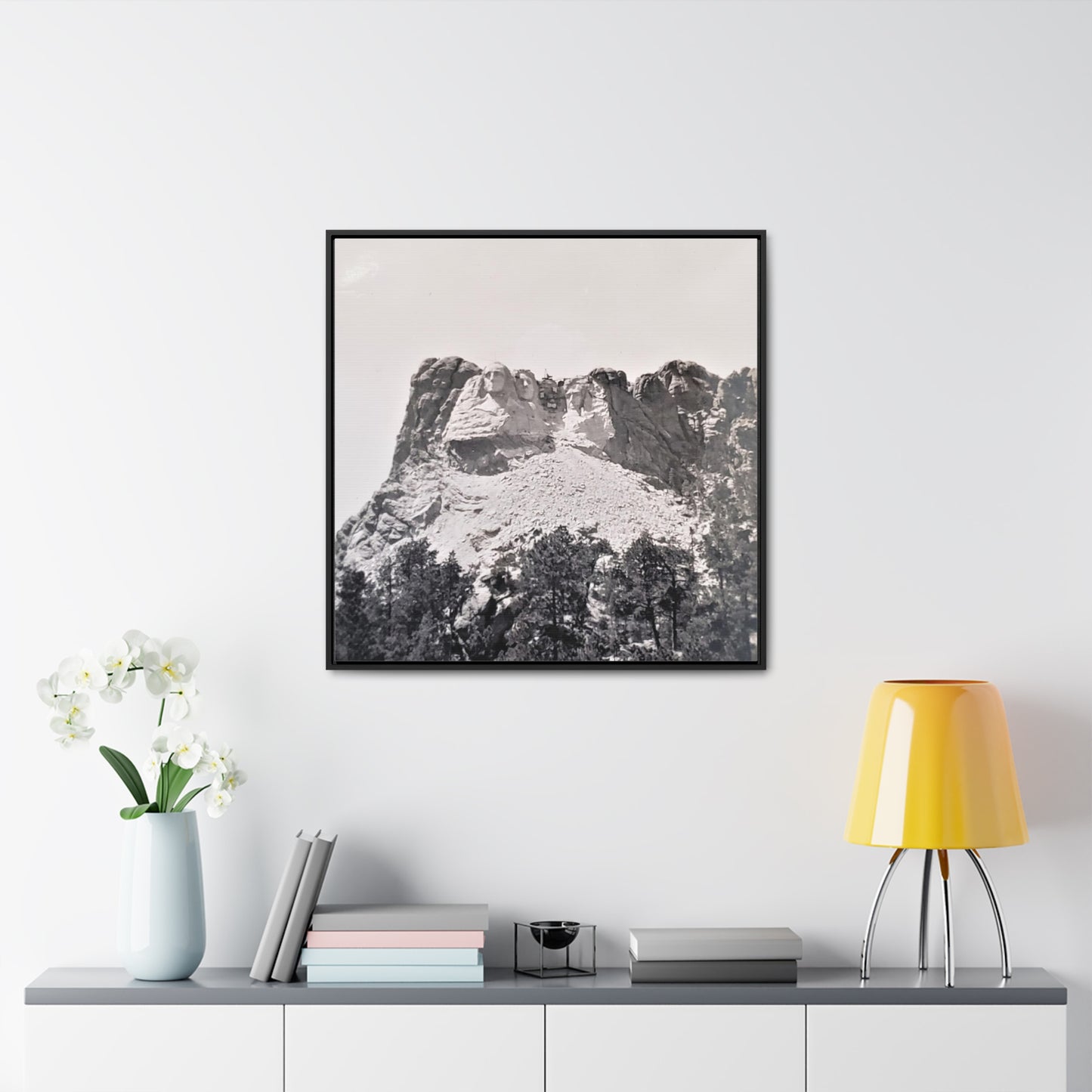 Black Hills Mount Rushmore Gallery Canvas Wraps, Square Frame