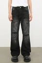 Men's Distressed Jeans with Pockets - Dark -
