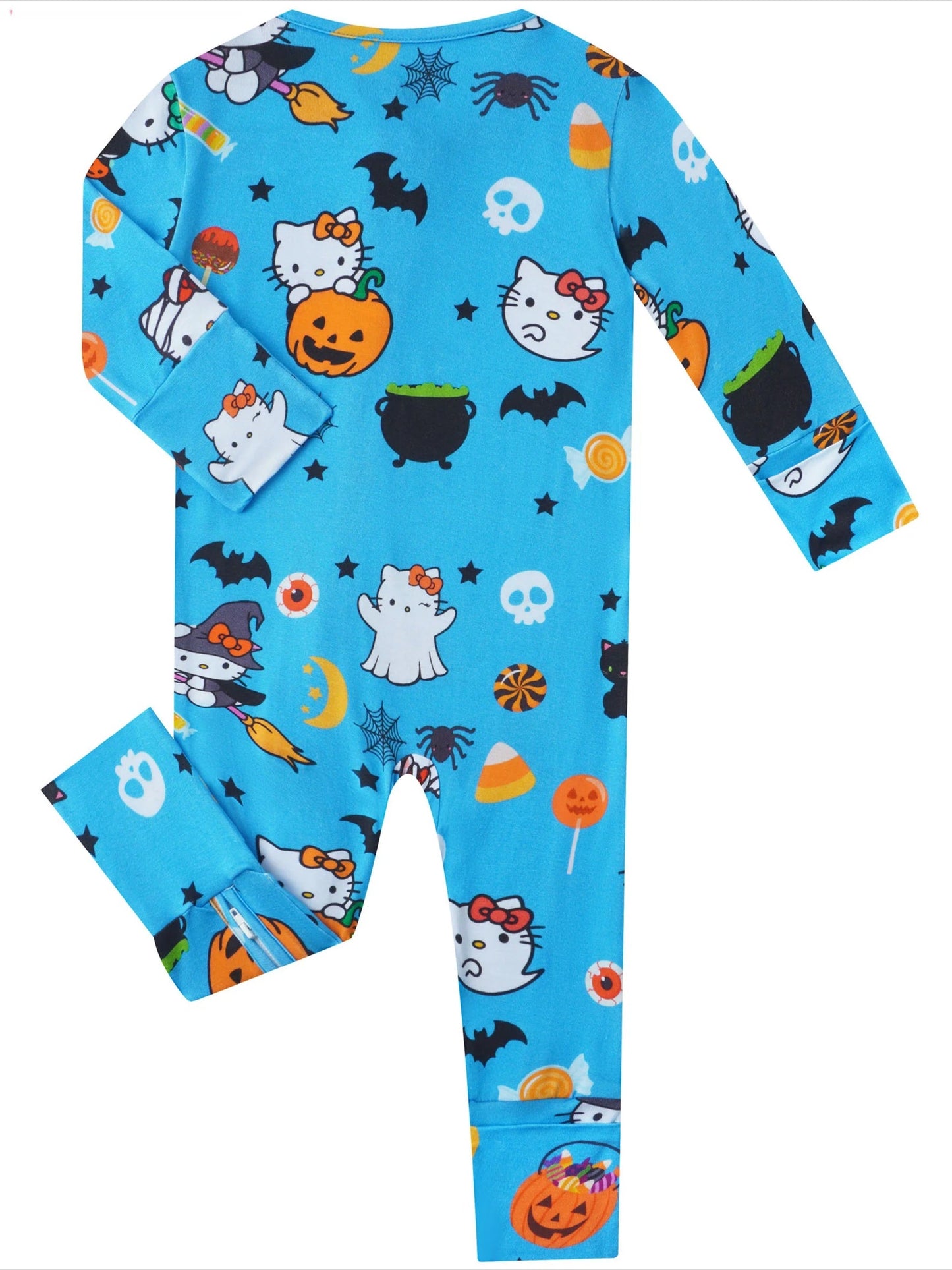 PoshTOT Sanrio Hello Kitty Candy Bamboo Baby Convertible Zippy Romper - - Zippy Romper