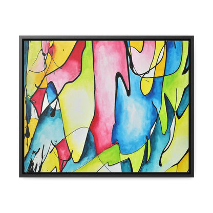 Blue Flame Gallery Canvas Wraps, Horizontal Frame 20″ x 16″ Black 1.25"