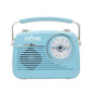 Retro Rechargeable Am Fm Sw Portable Radio Usb Tf Radio Blue