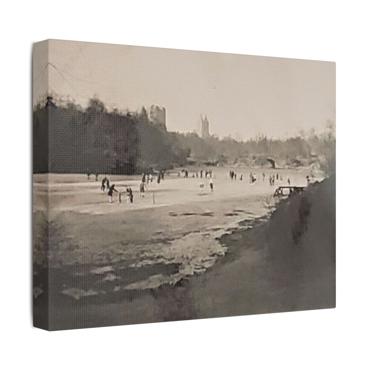 Central Park Satin Canvas Stretched