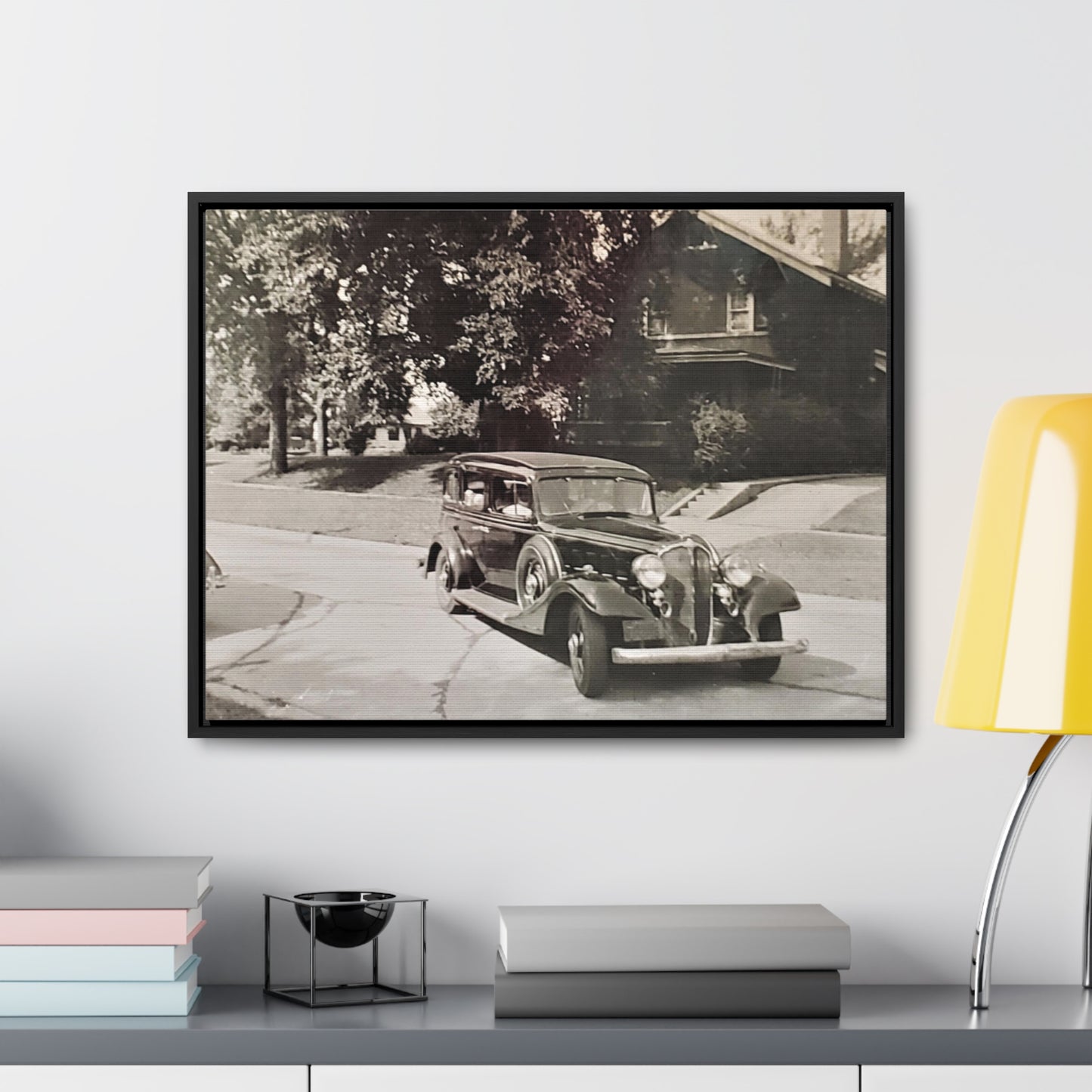 Classic Car Gallery Canvas Wraps, Horizontal Frame