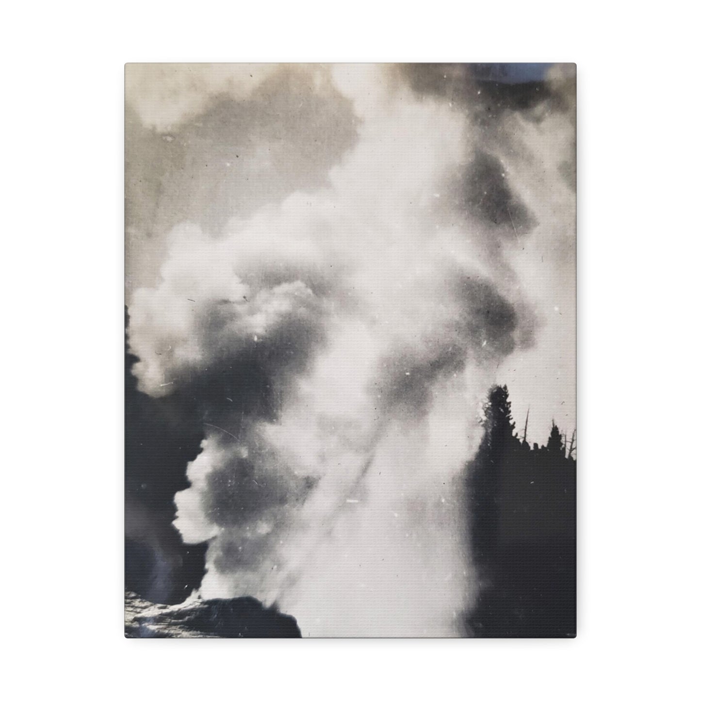 Riverside Geyser Yellowstone Stretched Canvas