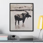 Yellowstone Bull Moose Gallery Canvas Wraps Vertical Frame 20″ x 24″ Premium Gallery Wraps (1.25″) Black