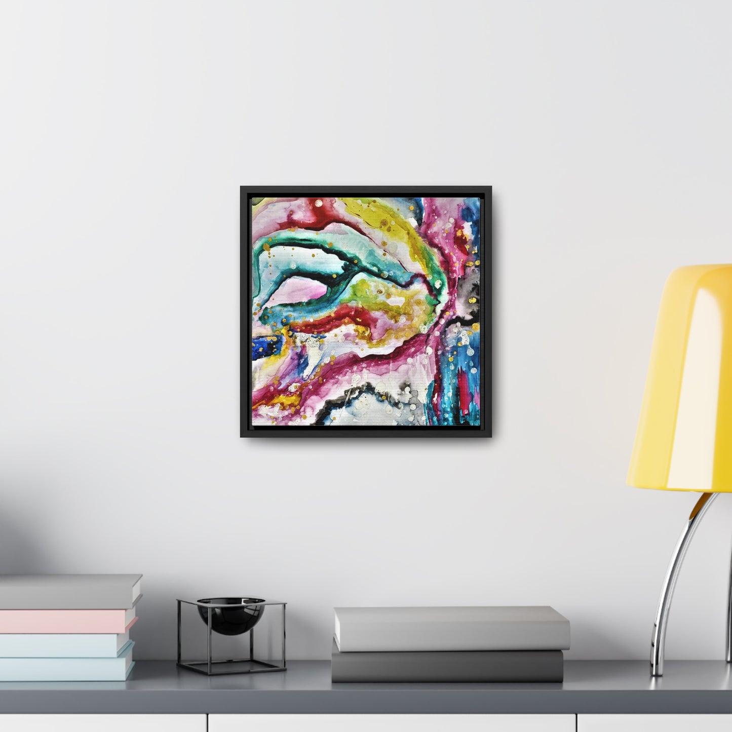 Cosmic Face Gallery Canvas Wraps, Square Frame