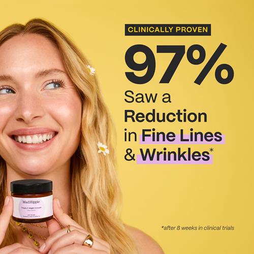 Mad Hippie Triple C Night Cream – Face Moisturizer, Skin-Brightening, Anti-Aging Skin Care With 3 Forms Of Vitamin C, 2.1 Oz - - Skin Care