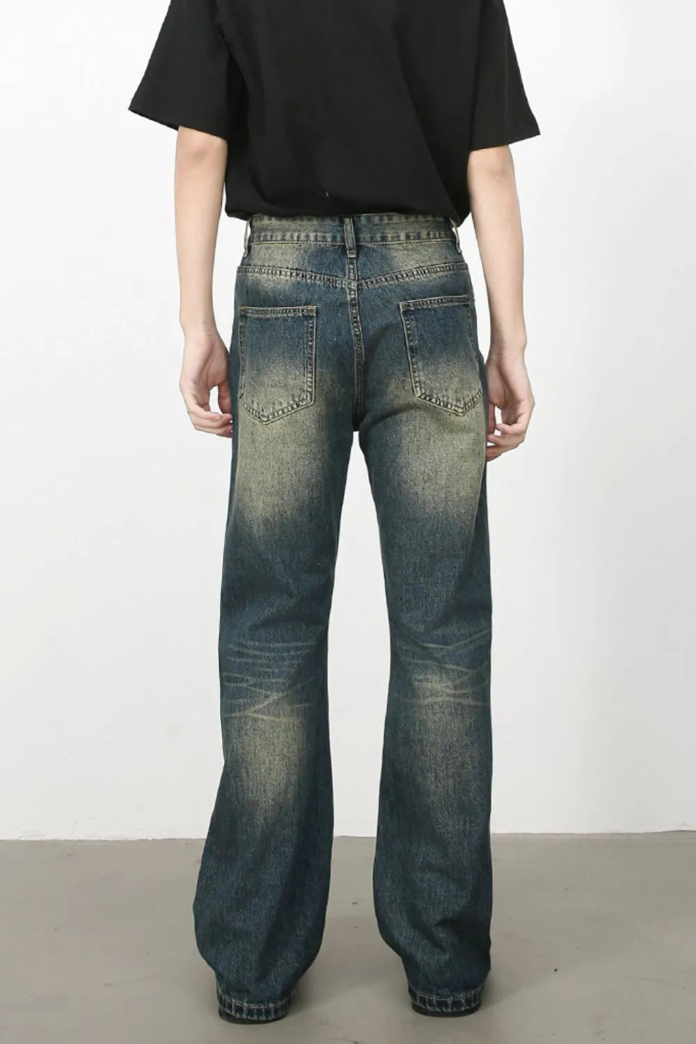 Men's Distressed Jeans - -