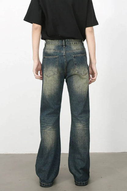 Men's Distressed Jeans - -