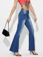 Mid-Rise Waist Bootcut Jeans - Medium -