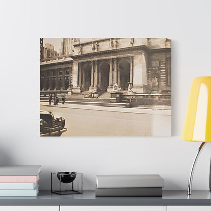 New York Public Library Satin Canvas Stretched 24″ x 18″ (Horizontal) 1.5"
